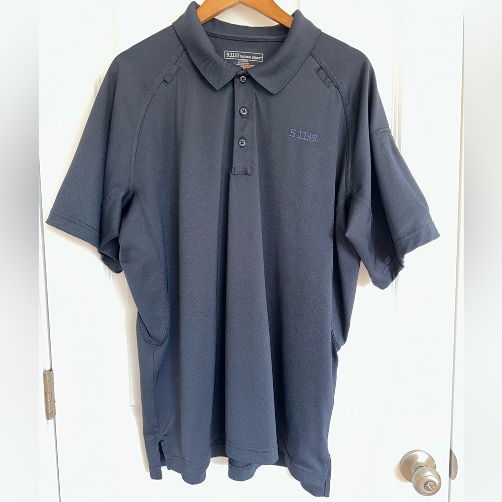 Men’s 5.11 Tactical Series Polo Black - Picture 5 of 16